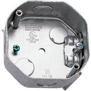 Racoorporated Electrical Box, 15.8 cu in, Octagon Box, Steel, Octagon 296